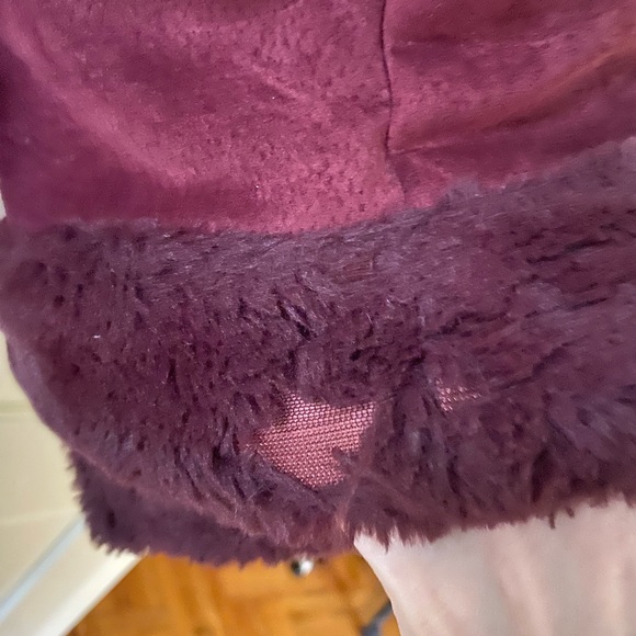 ASOS Suede and Faux Fur Aviator Jacket - Picture 7 of 7